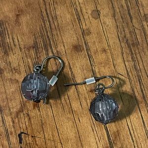 Cookie Lee Gunmetal and Charcoal Earrings